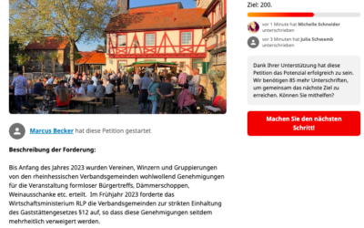 Unsere Petition ist on-line!